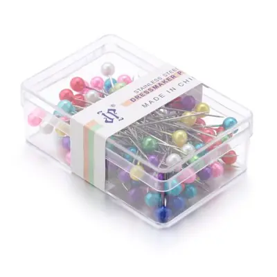 Image de Épingles à Coudre Colorées - 100 pcs Acier Inoxydable
