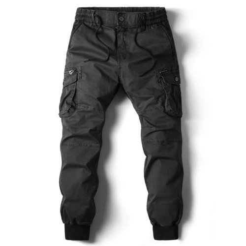 Immagine di Pantaloni Cargo Uomo 2025 in Cotone: Stile Militare Tattico, Casual e da Jogging con Tasche Multifunzione