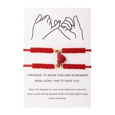 Image de Bracelet Cœur Magnétique - Couple Amoureux