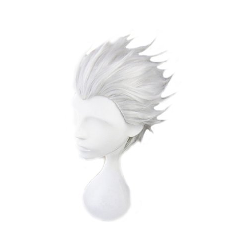Imagen de Peluca de Cosplay Vergil - Corte Corto Gris Plateado