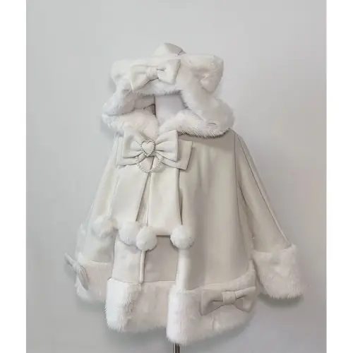 Image de Manteau Lolita Hiver Kawaii Col Fourrure