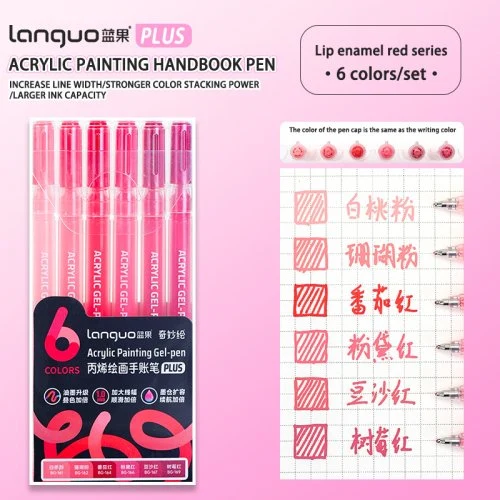 6pcs-lip email rood