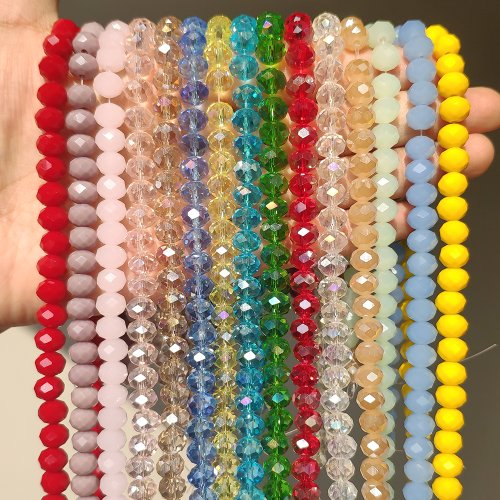 Afbeelding van Gefacetteerde Oostenrijkse Kristal Kralen in Meerdere Maten en Kleuren – 3, 4, 6 en 8mm Ronde Losse Kralen voor DIY Armbanden en Sieraden maken