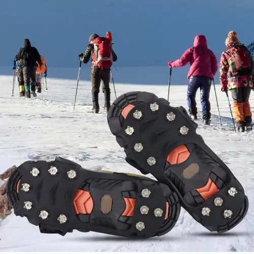 Image de Crampons Anti-Dérapants 11 Dents - Randonnée & Escalade sur Neige