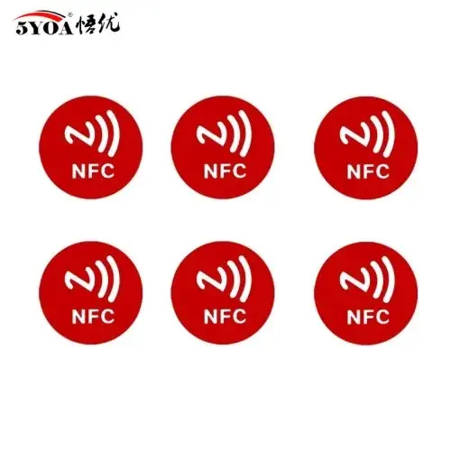 6 pièces rouge NFC213
