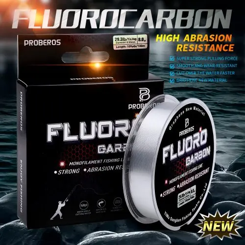 Image de Ligne de Pêche Fluorocarbone 100m - Ultra Résistante & Invisible