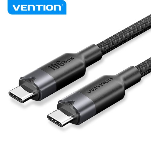 Zdjęcie Kabel USB typu C Vention 100 W do iPhone'a 16 15 Pro Max Samsung Galaxy S22 MacBook Pro iPad Kabel USB 4.0 PD do szybkiego ładowania