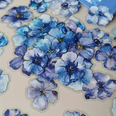 Image de Autocollants Vintage Fleurs & Plantes - 50 pcs