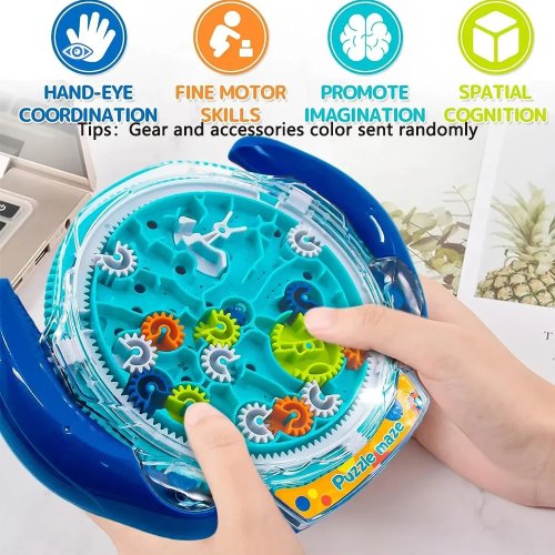 Laberinto Mágico 3D Transparente con Bola Rodante – Rompecabezas Creativo de Velocidad y Estrategia para Niños y Adultos