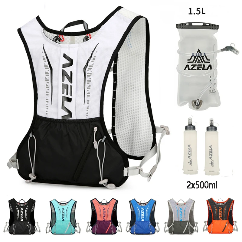 Afbeelding van Ademend Drinkvest Trail Running Rugzakken - Lichtgewicht Fiets- en Joggingrugzak voor Marathon, Klimmen en Outdoor Sport