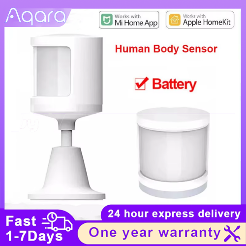 Imagen de Sensor de Movimiento Inteligente Aqara para Xiaomi Mi Home - Detector de Presencia Humana Inalámbrico con Tecnología Zigbee y Compatible con Hub WiFi
