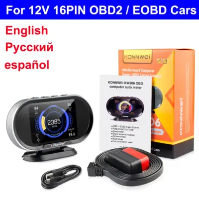 Image de Compteur OBD2 Température Eau & Consommation Carburant - KW206