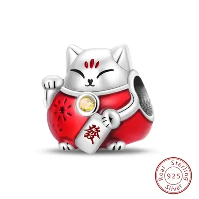 Image de Bracelet Argent 925 avec Breloques Lumineuses - Hibou, Tortue, Poulpe