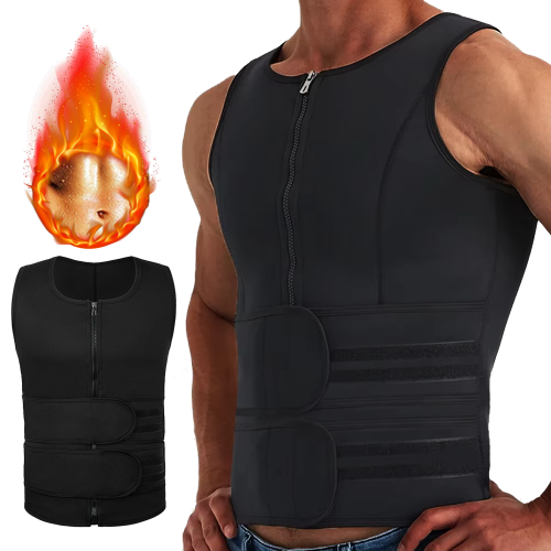 Imagen de Chaleco de Entrenamiento Moldeador para Hombre con Tecnología de Sudoración y Compresión – Camiseta Interior que Ayuda a Quemar Grasa y Definir el Cuerpo
