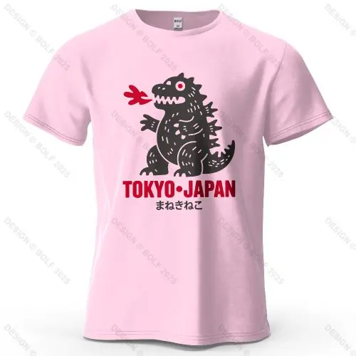 Image de T-Shirt Dino Tokyo Harajuku - Style Streetwear Oversize