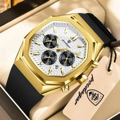 Image de Montre Homme Chronographe Quartz Silicone Lumineuse