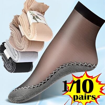 Chaussettes Femmes Légères & Respirantes - Lot de 10 Paires