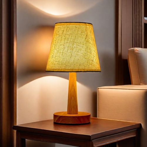 Image of Retro Japanese-Style LED Table Lamp – Elegant Desk Lighting for Living Room, Bedroom, or Nightstand with Warm Ambient Glow