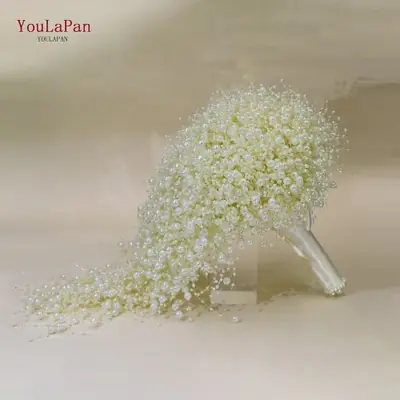 Image de Bouquet de Fleurs en Clip Strass Luxueux pour Mariage