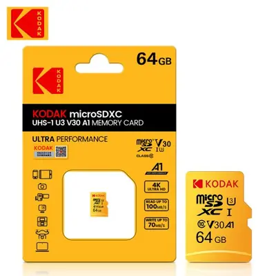 Image de Carte Mémoire Micro SD 64GB Ultra Rapide Kodak