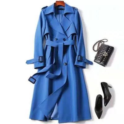 Image de Trench Coat Femme Élégant Automne-Hiver 2024