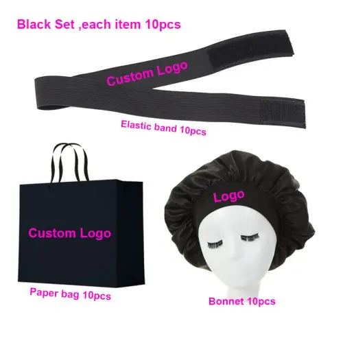 Image de Kit de 30 Bonnets Satin pour Perruques - Emballage Personnalisé