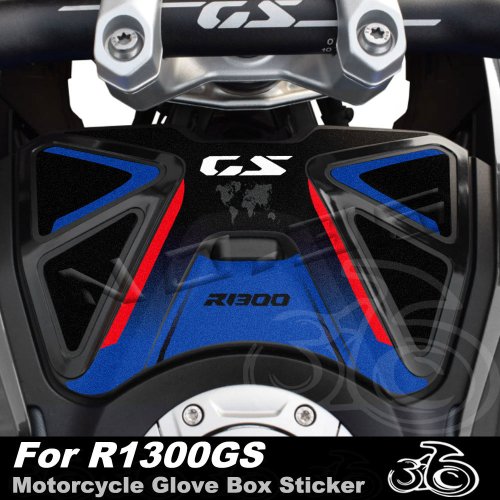 Image de Autocollants Protection Boîte à Gants Moto R1300GS - Triple Noir