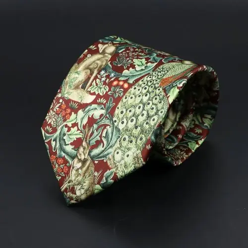 Image de Cravate Vintage Floral Rétro 8cm - Style Décontracté Homme