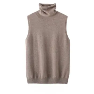 Image de Gilet en Laine Mérinos Col Roulé - Élégant & Chaud
