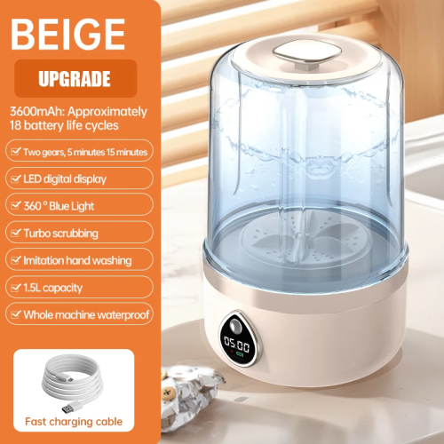 Immagine di Lavatrice Portatile Mini LED – Pulizia Istantanea per Biancheria Intima