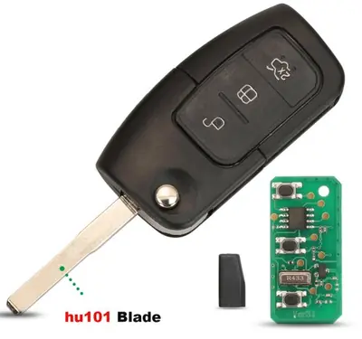 Image de Télécommande Voiture 433MHz pour Ford - 3 Boutons