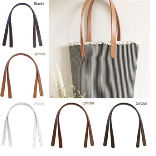 Bild von 2 Stück Taschen gürtel abnehmbar pu Leder griff Dame Umhängetasche DIY Ersatz zubehör Handtasche Band Griff riemen