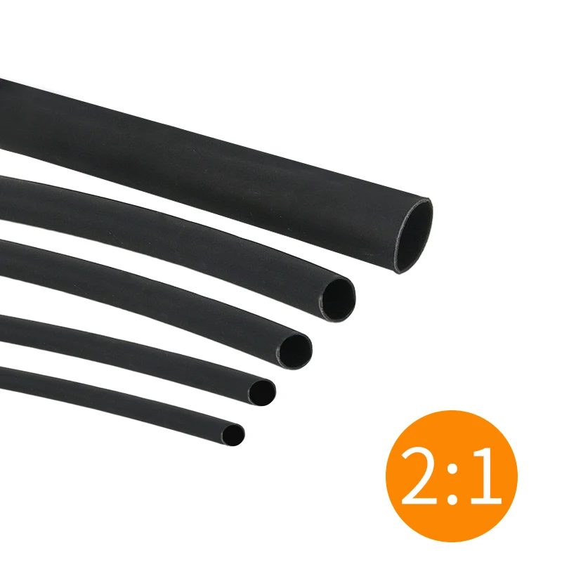 Afbeelding van Krimpkousen Set - Zwart, Verschillende Diameters voor DIY & Reparatie