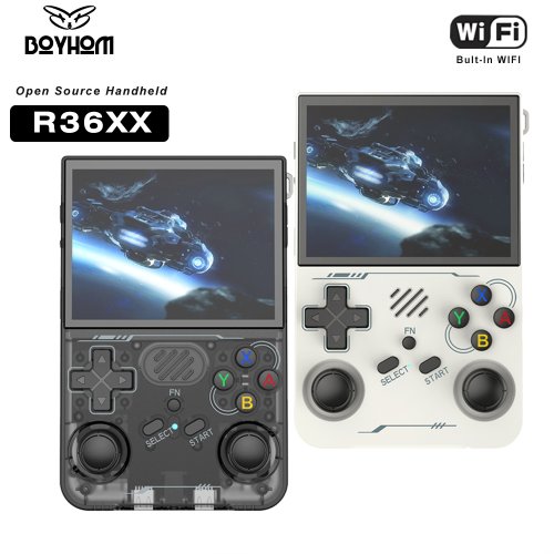 Afbeelding van R36S Bijgewerkt Retro Handheld Game Console met 3,5-inch IPS Scherm, Linux Arkos, Wi-Fi, Draagbare Pocket Video Speler – Ideaal als Cadeau voor Kinderen