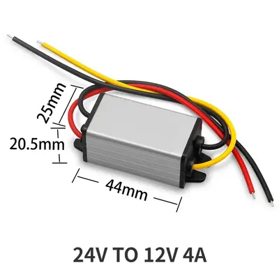 Image de Convertisseur 24V vers 12V - 1A à 5A, étanche et compact