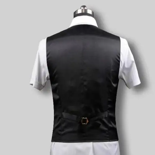 Noir gilet homme