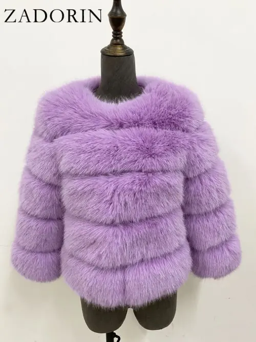 Image de Manteau Fausse Fourrure Hiver Femme - Élégant & Moelleux