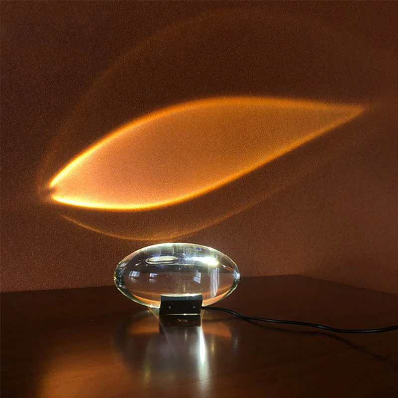 Immagine di Lampada da tavolo Led Crystal Eye Of The Sky Lampade da comodino di design italiano per soggiorno Arredamento camera da letto Proiettore notturno leggero Regalo