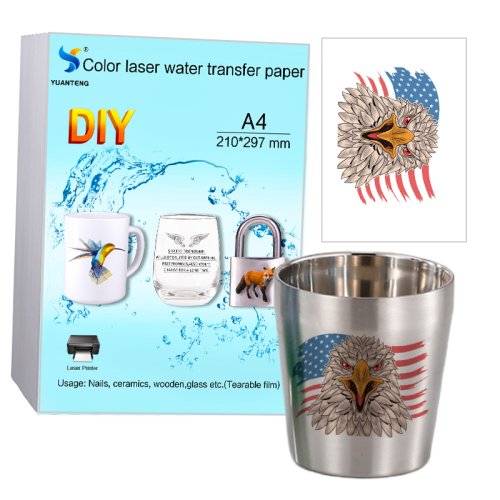 Bild von Transparentes Wassertransferpapier – Ideal für Laserdrucker & Bastelprojekte