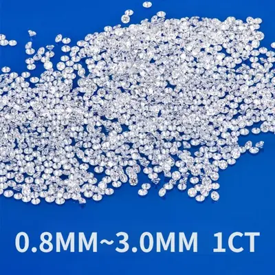Image de Diamants de laboratoire ronds brillants 0,8 à 3 mm - Vente en vrac