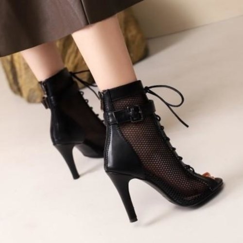 Zdjęcie Seksowne czarne cienkie damskie seksowne na szpilki wysokie obcasy damskie buty na wysokim obcasie buty damskie buty do tańca latynoskiego buty na obcasie sala balowa
