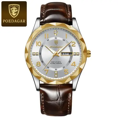 Image de Montre Homme Sport Luxe Quartz Cuir Étanche