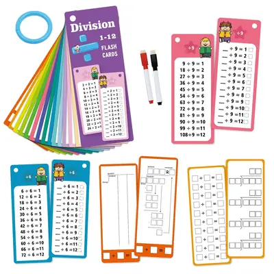 Image de Cartes Mathématiques Éducatives avec Stylo Effaçable