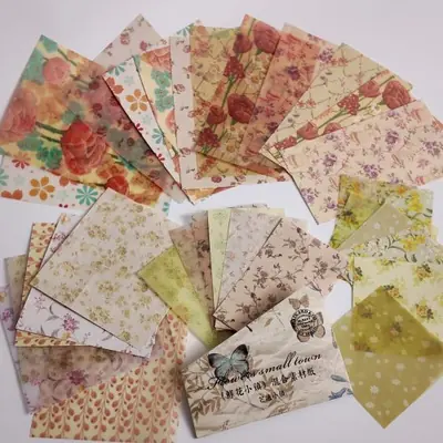 Image de Fleurs Vintage Scrapbooking - 30 Pièces Décoratives