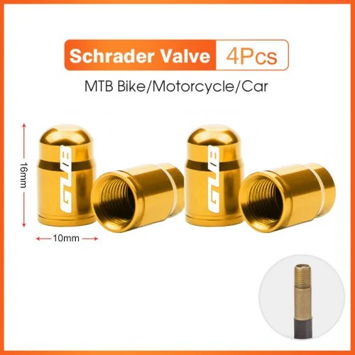 4pcs Gold-Schrader