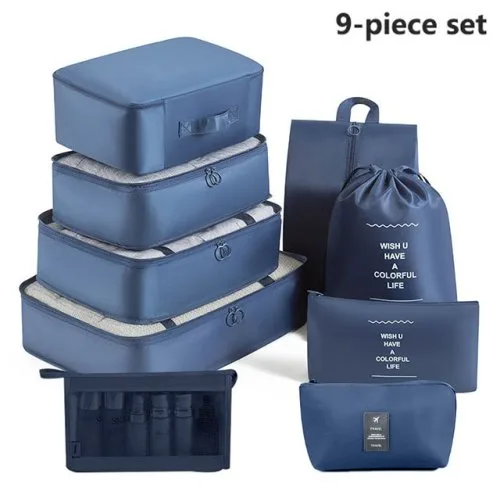 9pcs Set Navy