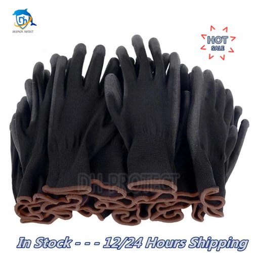 Imagen de Guantes de Trabajo con Revestimiento de Nitrilo y PU, Certificados CE EN388 – Protección Duradera para Tareas Mecánicas y Industriales