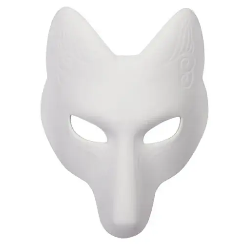 Image de Masque Kitsune en Cuir PU - Cosplay Japonais