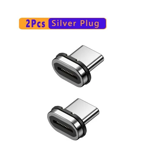 2Pcs wtyczka srebrny