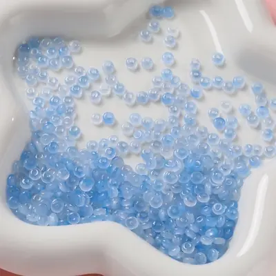 Image de Perles de Verre Dégradées 2x4mm - Lot de 100 pour Bijoux DIY